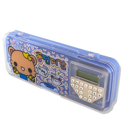 pencil box with calculator